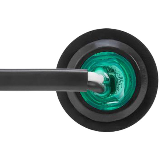 Maxxima 3 Diode Bulkhead Light - Green LED / Clear Lens