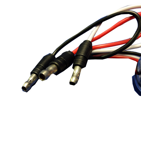 Mini Oval Red LED Bulkhead Light W/ Red Lens