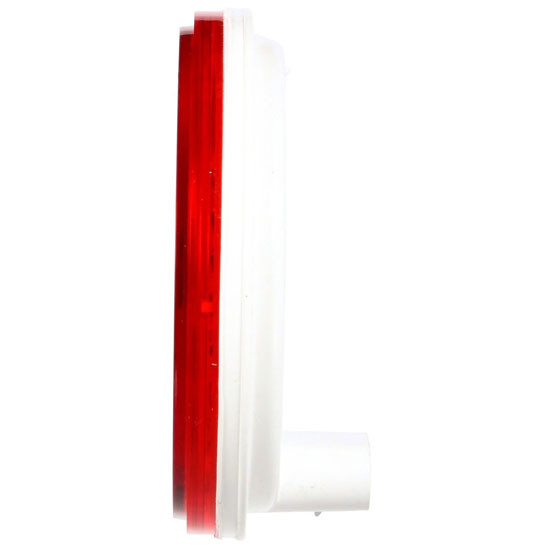 4 Inch 42 Diode Round Low Profile LED W/ Grommet Mount - Red Lens / Red LED