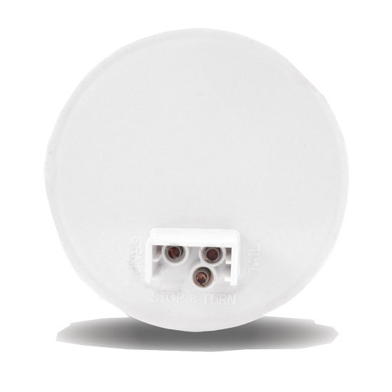 4 Inch Round Red Stop, Turn & Tail LED Light W/ Lock Connector