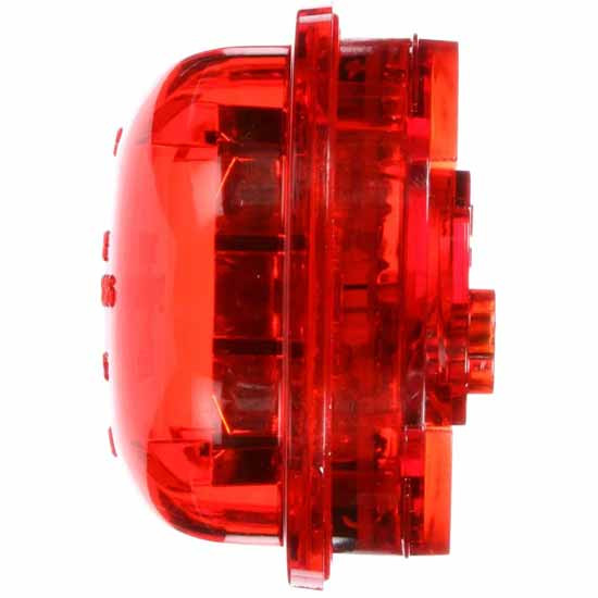 2 Inch 8 Diode Round High Profile Light - Red Lens / Red LED