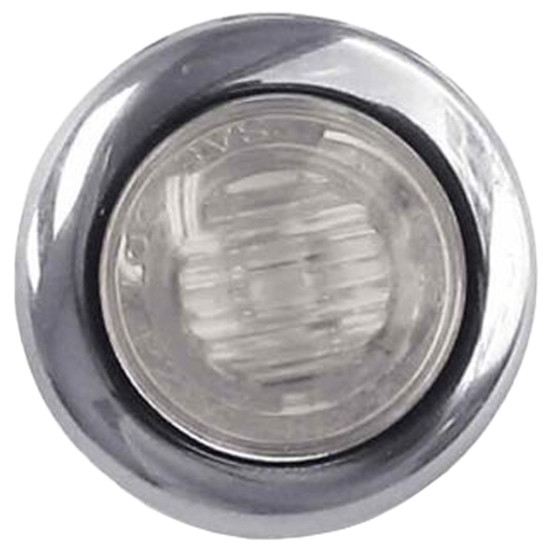3 Diode Red LED Clear Lens 3/4 Inch Mini Button Light