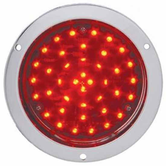 4 Inch LED Light W/ Chrome Plated Steel Mounting Flange