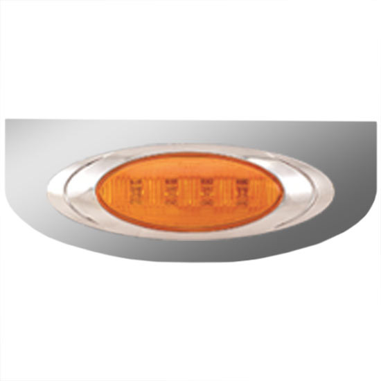 Stainless Steel Light Bracket W/ 1 P1 Amber/Amber LED