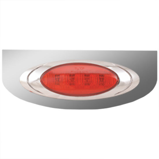 Stainless Steel Light Bracket W/ 1 P1 Red/Amber LED