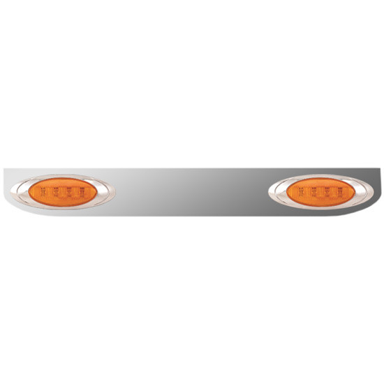 Stainless Steel Light Bracket W/ 2 P1 Amber/Amber LEDs