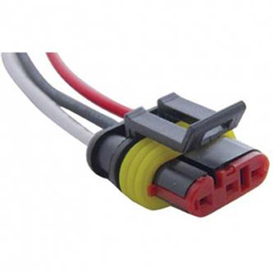 2-Wire Molded Plug Adapter W/ White Ground, Red Positive Wires