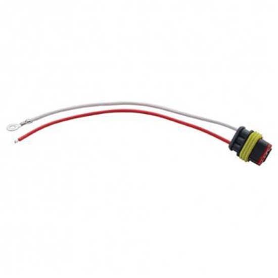 2-Wire Molded Plug Adapter W/ White Ground, Red Positive Wires