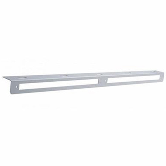 Stainless Steel 25 5/16 Inch Light Bracket W/ Two 12 Inch Light Bar Cutouts