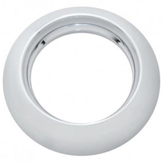 Chrome 2 Inch Round Light Bezel - Twist On - Vintage Design