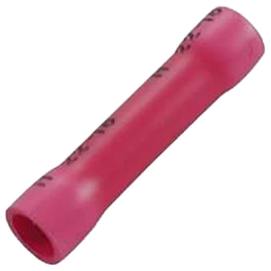 22-18 AWG Red Vinyl Insulated Butt Connector - 20 PCS