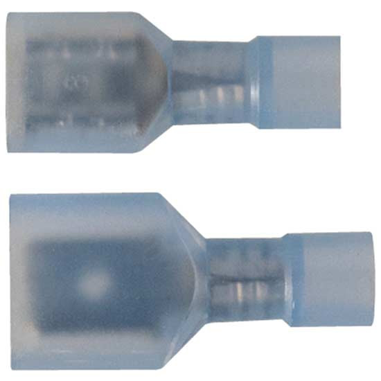 16-14 AWG Blue Nylon Push On Male/Female Disconnects W/ .250 Tab - 5/5 Pack