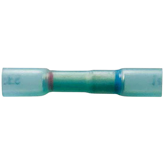 20-18 To 16-14 AWG Blue CS Heat Shrink Step-Down Butt Connector - 10 PCS