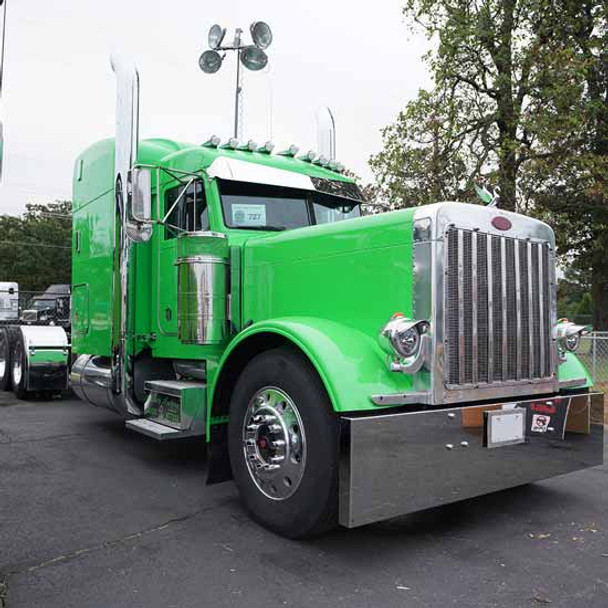 Stainless Steel Round Headlight Visor For Lip-Up Glass Cab Light Stainless Steel Round Headlight Visor For Lip-Up Glass Cab Light