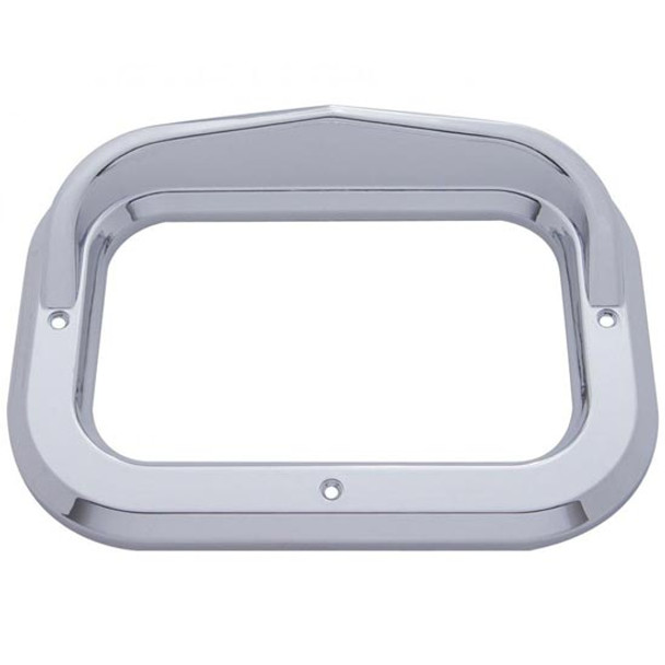 Chrome Rectangular Bezel W/ Visor Chrome Rectangular Bezel W/ Visor