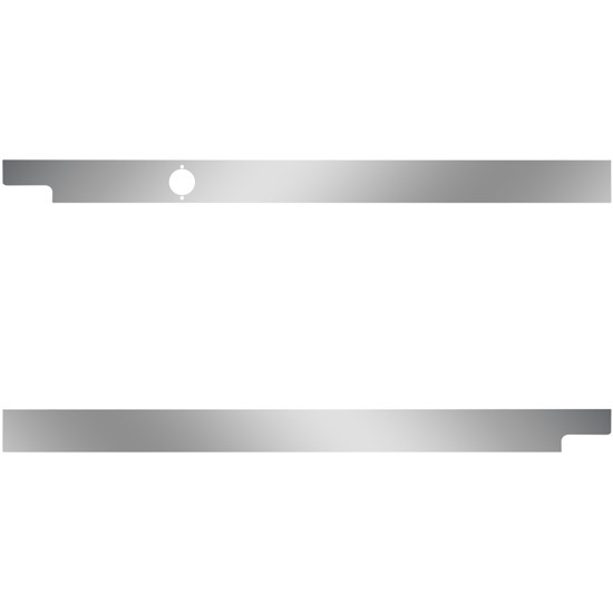 2.5 Inch Stainless Steel Blank Cab Panels W/ 1 Hole For Block Heater For Peterbilt 567 115BBC SFA 2014-Newer