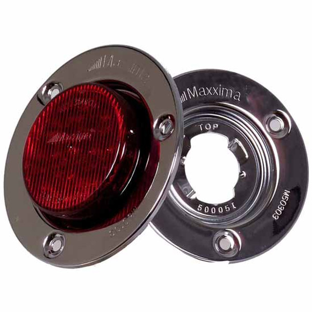 Maxxima 2.5 Inch Round Stainless Steel Security Flange For 2 Inch Clearance Marker Light Maxxima 2.5 Inch Round Stainless Steel Security Flange For 2 Inch Clearance Marker Light