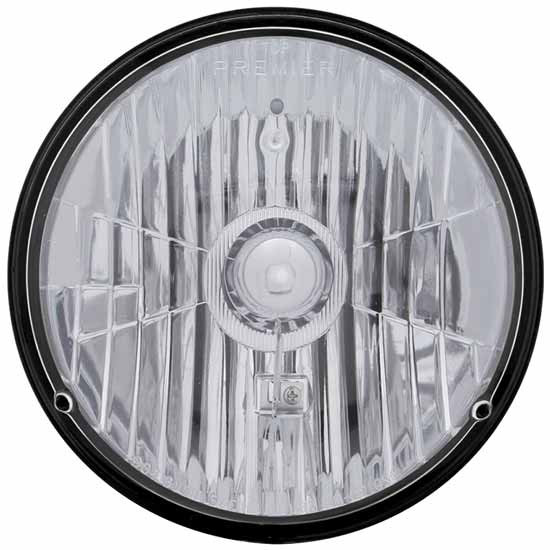 7 Inch Round Crystal Headlight & Halogen Bulb For Peterbilt 359, 378, 379, 388, & 389