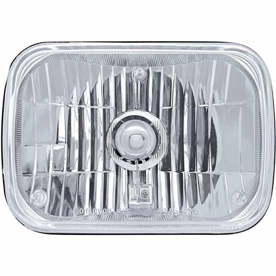 5 X 7 Inch Rectangular Crystal Headlight W/ Halogen Bulb