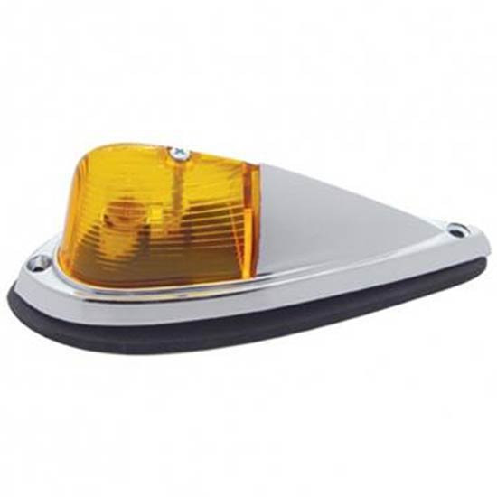 Pick Up Cab Light W/ Chrome Die Cast Housing - Amber Lens