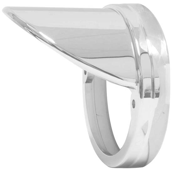 Chrome Plastic Bezel W/Visor For Cab Marker Light