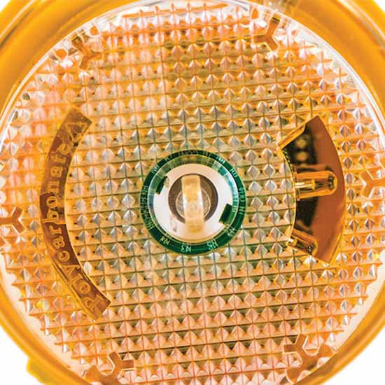 5 X 4 Inch Portable Amber LED Beacon Light - 2 DD Battery-Operated