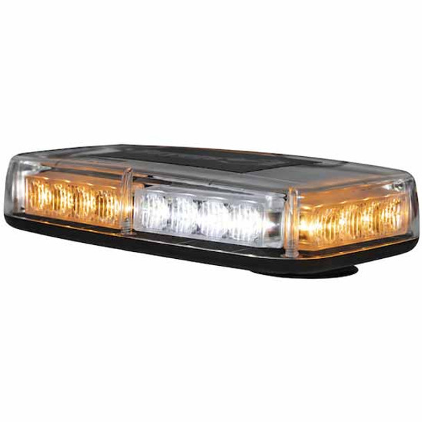 11 Inch Rectangular Multi-Mount Amber/Clear 24 Diode LED Mini Light Bar 11 Inch Rectangular Multi-Mount Amber/Clear 24 Diode LED Mini Light Bar