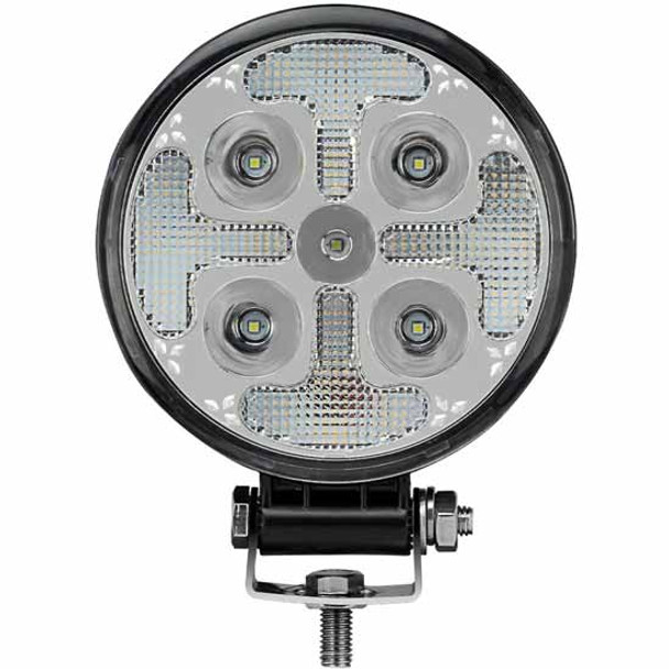 4.578 Inch Round 5 Diode Spot, 20 Diode Strobe Amber LED Spot Light Work Lamp 4.578 Inch Round 5 Diode Spot, 20 Diode Strobe Amber LED Spot Light Work Lamp