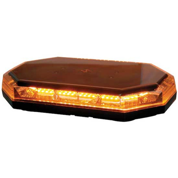 15 Inch Octagonal 56 Diode Amber LED Mini Light Bar W/ 10 Adjustable Flash Patterns 15 Inch Octagonal 56 Diode Amber LED Mini Light Bar W/ 10 Adjustable Flash Patterns