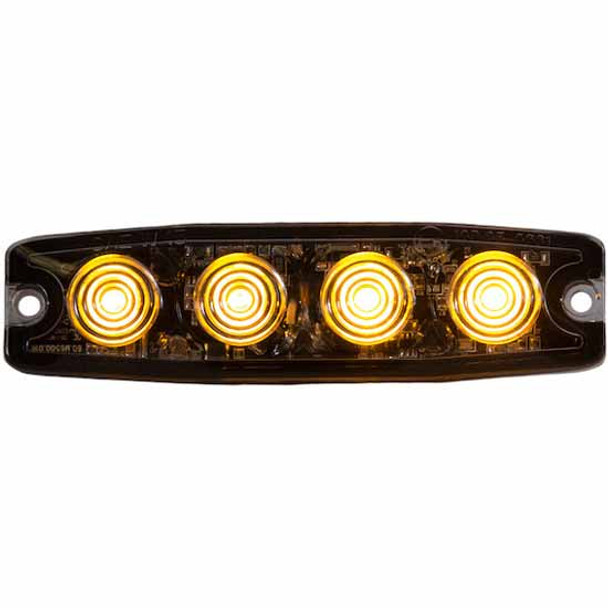 4.5 Inch Ultra Thin 12V-24V Amber LED Strobe Light W/ 23 Flash Patterns 4.5 Inch Ultra Thin 12V-24V Amber LED Strobe Light W/ 23 Flash Patterns