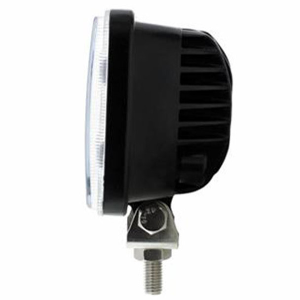 8 High Power LED Rectangular Work Light With Chrome Reflector & Black Aluminum Housing 8 High Power LED Rectangular Work Light With Chrome Reflector & Black Aluminum Housing