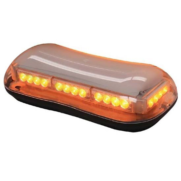 4.33 X 16.5 X 8 Inch 32 Diode Amber LED Mini Light Bar W/ Clear Lens 4.33 X 16.5 X 8 Inch 32 Diode Amber LED Mini Light Bar W/ Clear Lens