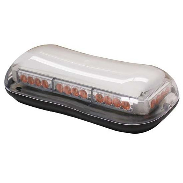 4.33 X 16.5 X 8 Inch 32 Diode Amber LED Mini Light Bar W/ Clear Lens 4.33 X 16.5 X 8 Inch 32 Diode Amber LED Mini Light Bar W/ Clear Lens