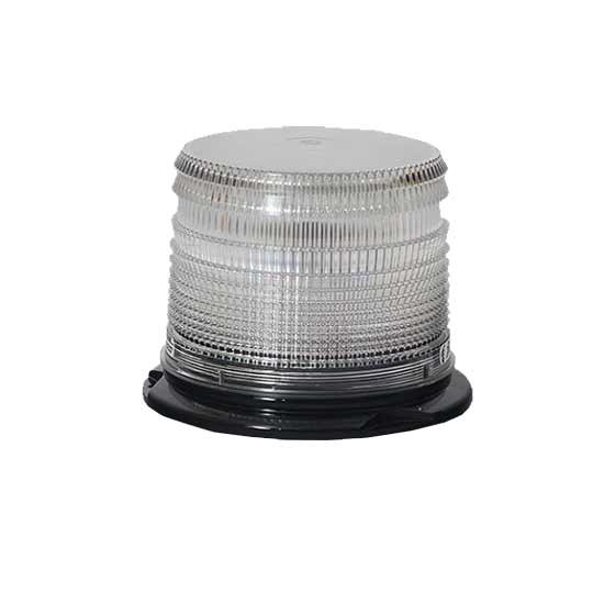 6.4 X 4.75 Inch White LED Strobe Light W/ Clear Lens