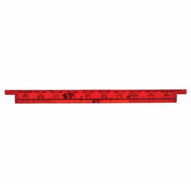 9 Inch 10 LED Split Turn Function Light Bar - Red LED / Red Lens 9 Inch 10 LED Split Turn Function Light Bar - Red LED / Red Lens