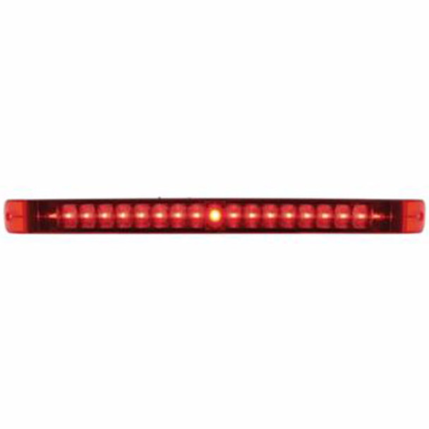 19 LED Dual Function 17 Inch Stop , Turn & Tail Light Bar - Red LED/ Red Lens 19 LED Dual Function 17 Inch Stop , Turn & Tail Light Bar - Red LED/ Red Lens