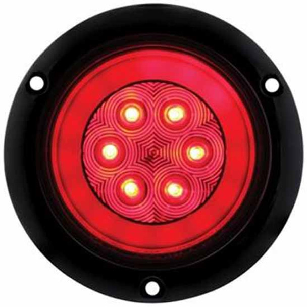 21 LED 4 Inch Flange Mount Glo-Light - Stop. Turn And Tail - Red LED / Red Lens 21 LED 4 Inch Flange Mount Glo-Light - Stop. Turn And Tail - Red LED / Red Lens