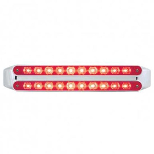 Dual 10 LED 9 Inch Stop. Turn And Tail Light Bars - Red LED/ Red Lens Dual 10 LED 9 Inch Stop. Turn And Tail Light Bars - Red LED/ Red Lens