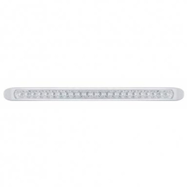 23 LED 17-1/4 Inch Reflector Turn Signal Light Bar W/ Bezel - Amber LED/ Clear Lens 23 LED 17-1/4 Inch Reflector Turn Signal Light Bar W/ Bezel - Amber LED/ Clear Lens