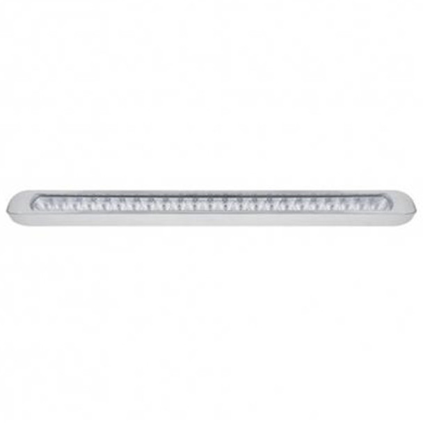 23 LED 17-1/4 Inch Reflector Stop. Turn And Tail Light Bar W/ Bezel - Red LED/ Clear Lens 23 LED 17-1/4 Inch Reflector Stop. Turn And Tail Light Bar W/ Bezel - Red LED/ Clear Lens