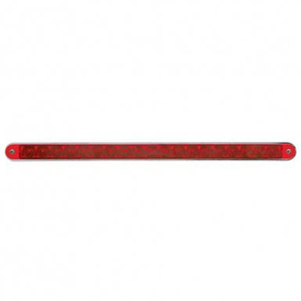 19 LED 12 Inch Reflector Stop. Turn And Tail Light Bar W/ Bezel - Red LED/ Red Lens 19 LED 12 Inch Reflector Stop. Turn And Tail Light Bar W/ Bezel - Red LED/ Red Lens
