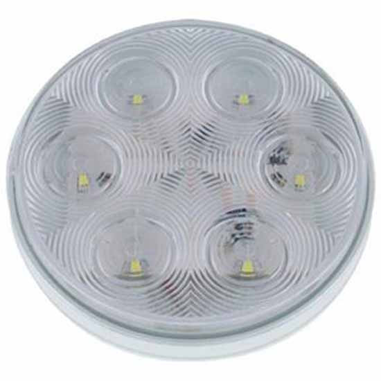 4 Inch 6 LED Back Up Light - Clear Lens