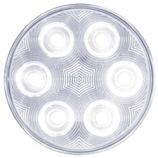 4 Inch 6 LED Back Up Light - Clear Lens