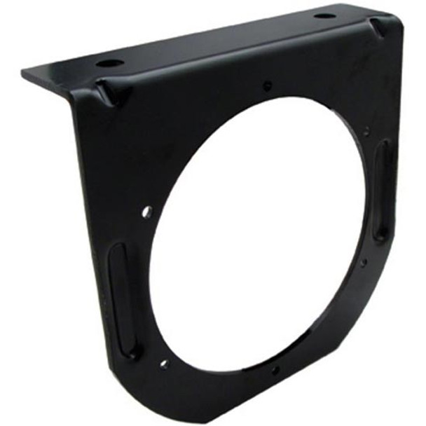 4 Inch Single Black Light Bracket W/ Flange 1 Hole