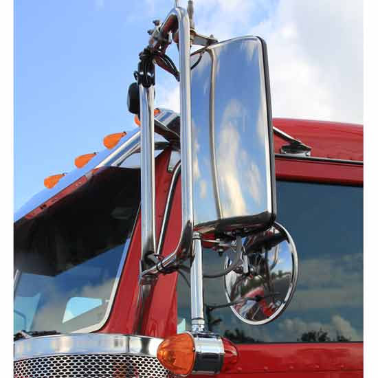 6 Inch Stainless Steel Polished Mirror Turn Light Extension Bracket By CSM