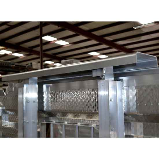 Beacon Strip Light Bracket For Cab Rack - Mounts To Rear Up Lights Aluminum  Sturdy-Lite