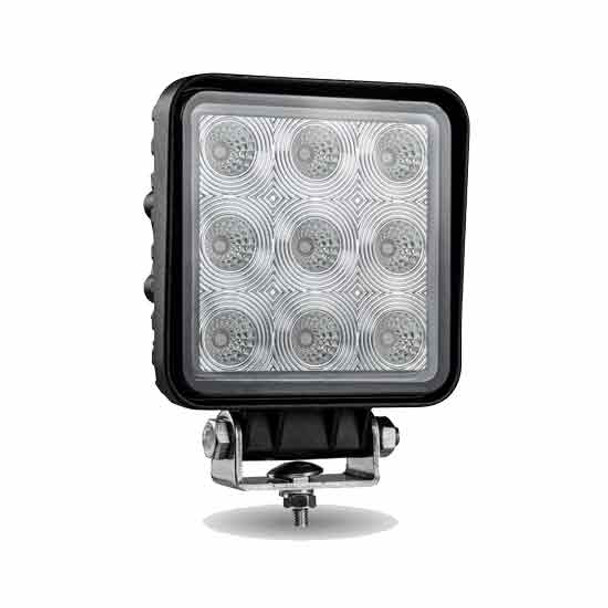 4.375 Inch Square 9 Diode Cree LED Work Lamp With Flood Beam 1350 Lumen 4.375 Inch Square 9 Diode Cree LED Work Lamp With Flood Beam 1350 Lumen