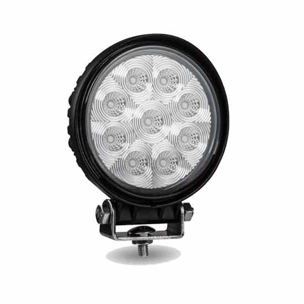 4.375 Inch Round 9 Diode Cree LED Work Lamp With Flood Beam 1350 Lumen 4.375 Inch Round 9 Diode Cree LED Work Lamp With Flood Beam 1350 Lumen