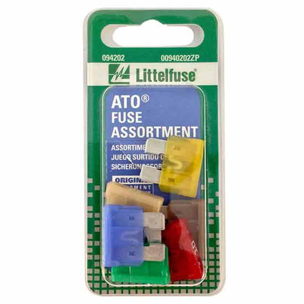ATO Spade Fuse Assortment: Various Amp, Multi-Colored - Pack Of 6 ATO Spade Fuse Assortment: Various Amp, Multi-Colored - Pack Of 6