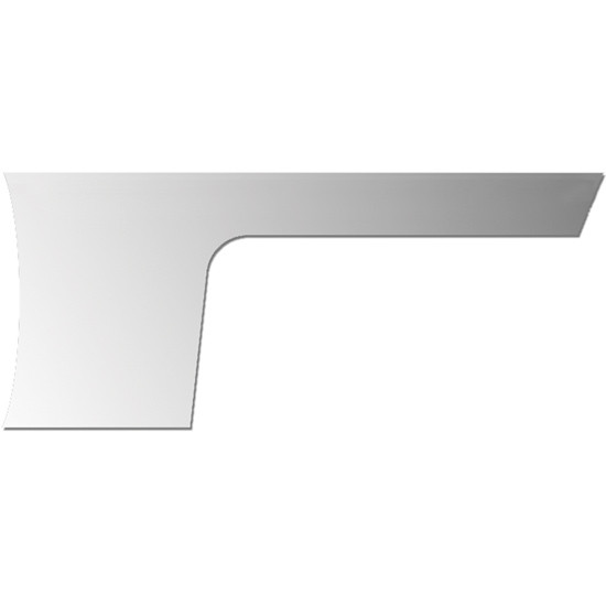 Stainless Steel Blank 1 Piece Cab-Cowl Panels W/O Wrap For Peterbilt 388, 389 W/ Urea/DEF 2010-2017